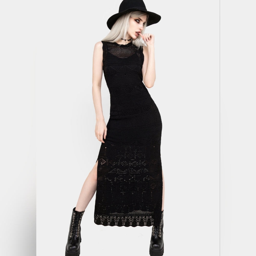 Disturbia Astral Pointelle Dress